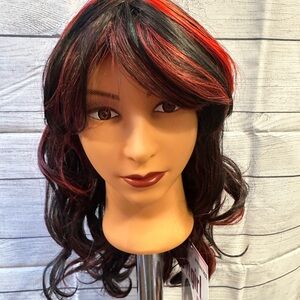 Stylish Red and Black Women's Wig